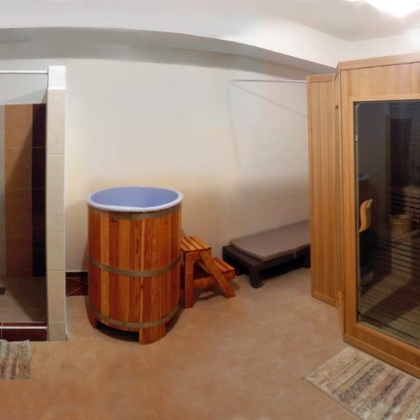 Penzión U Huberta - miestnosť so saunou - panoráma
